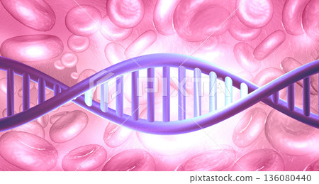 Human DNA with science background Human DNA with science background 136080440