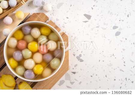 湯圓 冬至 多彩 五彩 五行 Colorful tangyuan タンユエン もち団子 湯圓 冬至 多彩 五彩 五行 Colorful tangyuan タンユエン もち団子 136080682