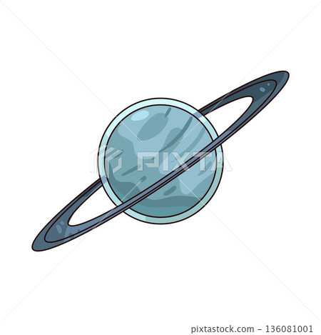 illustration of Uranus illustration of Uranus 136081001