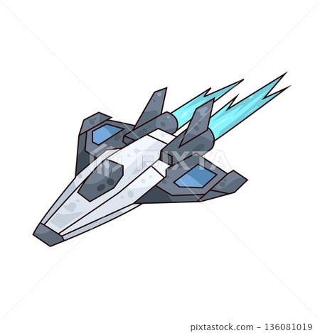 illustration of Spaceship 136081019