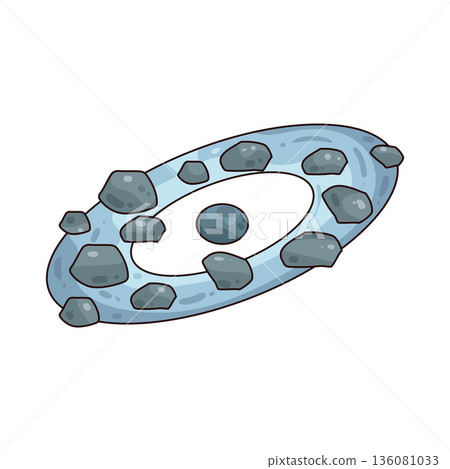 illustration of Asteroid Belt illustration of Asteroid Belt 136081033