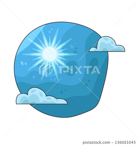 illustration of Bright Sun illustration of Bright Sun 136081043
