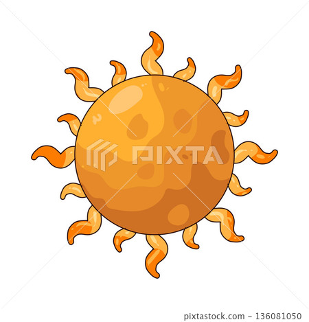 illustration of Solar Heat 136081050
