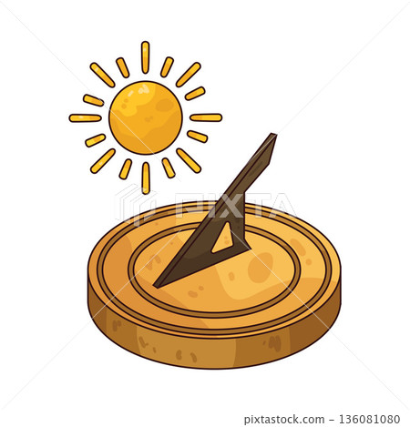 illustration of Sundial illustration of Sundial 136081080