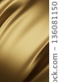 Luxury gold fabric background with copy space 3d render 136081150