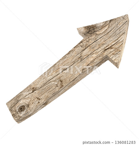 arrow sign made of wood arrow sign made of wood 136081283