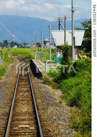 View from the train window on the Yonesaka Line: Inukawa Station View from the train window on the Yonesaka Line: Inukawa Station 136082446