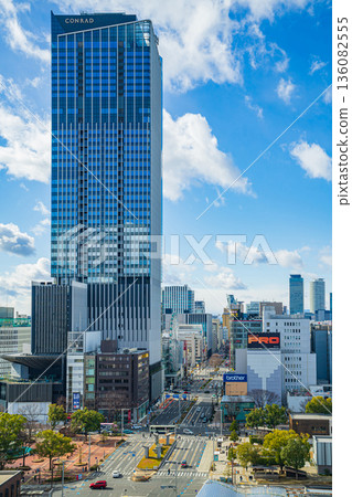 名古屋榮街景,地標名古屋榮工程即將完工(愛知縣名古屋市) 名古屋榮街景,地標名古屋榮工程即將完工(愛知縣名古屋市) 136082555