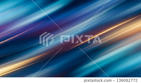 Abstract blue and gold background with smooth dynamic lines and motion blur effect for modern luxury technology design concept Abstract blue and gold background with smooth dynamic lines and motion blur effect for modern luxury technology design concept 136082772