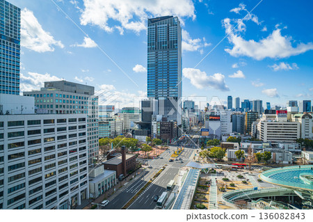 名古屋榮街景，地標名古屋榮工程即將完工（愛知縣名古屋市） 136082843