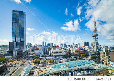 名古屋榮街景，地標名古屋榮工程即將完工（愛知縣名古屋市） 136082893
