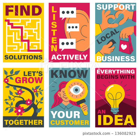 Business banners set vector isolated Business banners set vector isolated 136082923