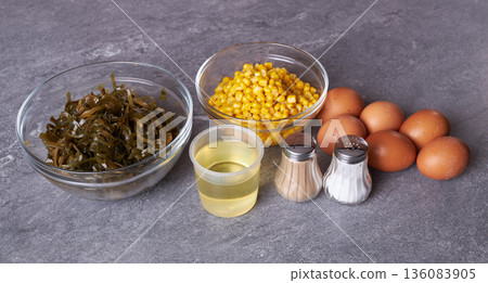 Ingredients for cooking. 136083905