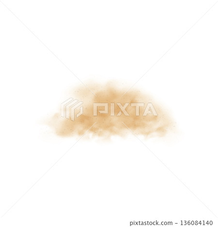 Brown cloud of dust or sand with fine particles, overlay effect. Brown cloud of dust or sand with fine particles, overlay effect. 136084140