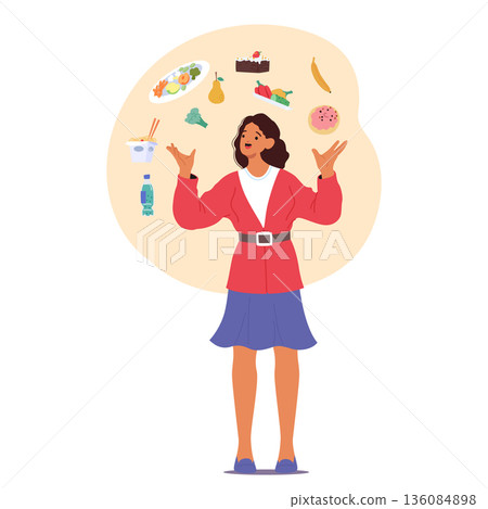 Female healthy and unhealthy eating habits according to gender stereotypes and diet standards Female healthy and unhealthy eating habits according to gender stereotypes and diet standards 136084898