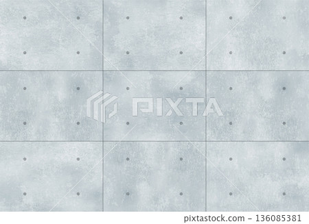 在裸露的混凝土上作水彩畫 136085381