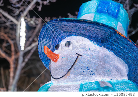 Shibata Fantasy Illumination Snowman with a Hat Shibata Fantasy Illumination Snowman with a Hat 136085498