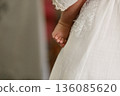 Baby Foot During Orthodox Baptism Ceremony 136085620
