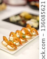 Shrimp Tartlets with Cream Cheese Appetizer 136085621