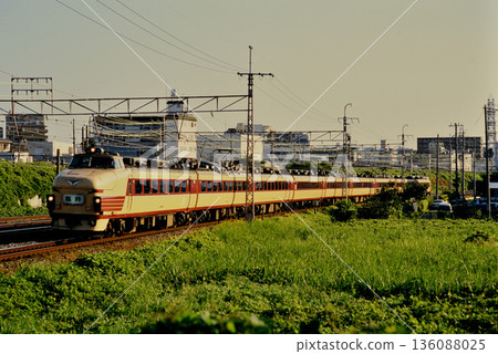 2007 489 series Seiryo High School Koshien special train running on the Tokaido Line 136088025