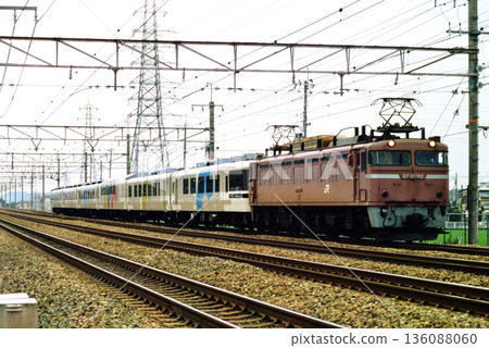 2007 EF81102 Asuka tatami train running on the Tokaido Line 136088060