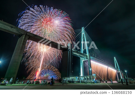 New port festival fireworks display New port festival fireworks display 136088150