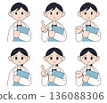 身穿白大褂的男士和女士_顏色 136088306