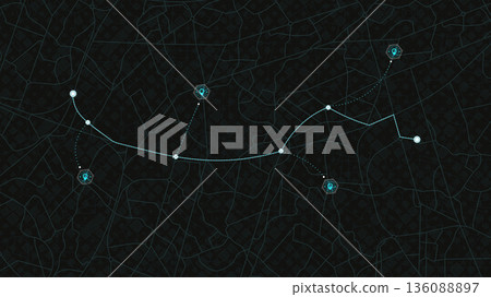 Travel concept. Geolocation and abstract GPS navigation, place mark with map navigation. Tracking path with app. Vector illustration Travel concept. Geolocation and abstract GPS navigation, place mark with map navigation. Tracking path with app. Vector illustration 136088897