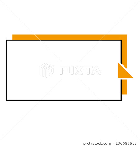 簡單的語音氣泡圖,水平,正方形 簡單的語音氣泡圖,水平,正方形 136089613