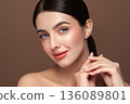 Portrait beautiful young woman with clean fresh skin 136089801