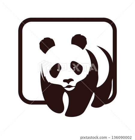 Panda icon image design 136090002
