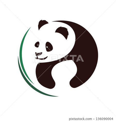 Panda icon image design 136090004