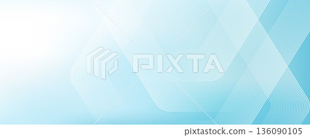 Modern medical or health care scientific abstract background with hexagons. Geometric stripe line art design for poster, brochure, cover, banner, header, website, presentation template 136090105