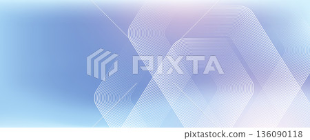 Modern medical or health care scientific abstract background with hexagons. Geometric stripe line art design for poster, brochure, cover, banner, header, website, presentation template 136090118