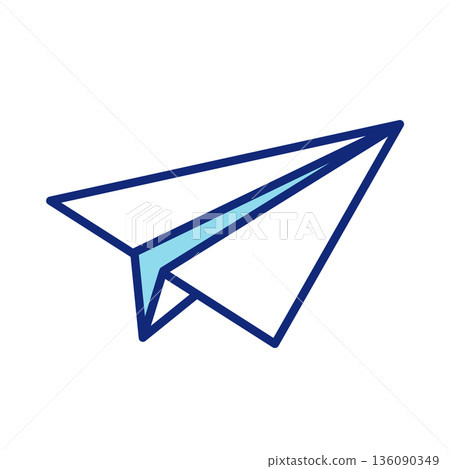 紙飛機的等距圖 136090349