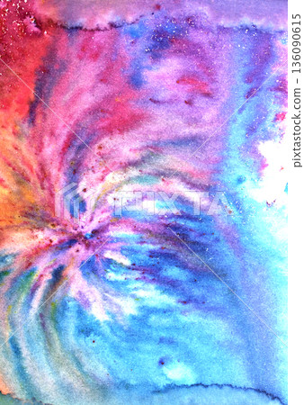 Vibrant splash of colour watercolor paints background Vibrant splash of colour watercolor paints background 136090615