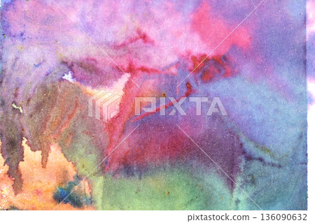 Vibrant splash of colour watercolor paints background Vibrant splash of colour watercolor paints background 136090632