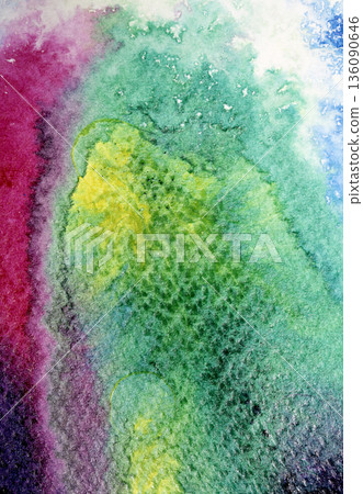 Vibrant colour ink splash rainbow paint background Vibrant colour ink splash rainbow paint background 136090646