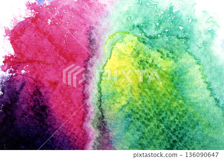 Vibrant colour ink splash rainbow paint background Vibrant colour ink splash rainbow paint background 136090647