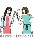 一個年輕的女人吐司 136090734