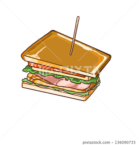 Western-style sandwiches 136090735