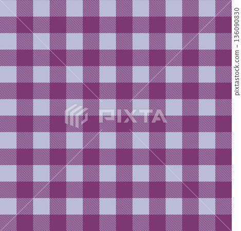 Muted Plum Gingham Check Pattern Print 136090830