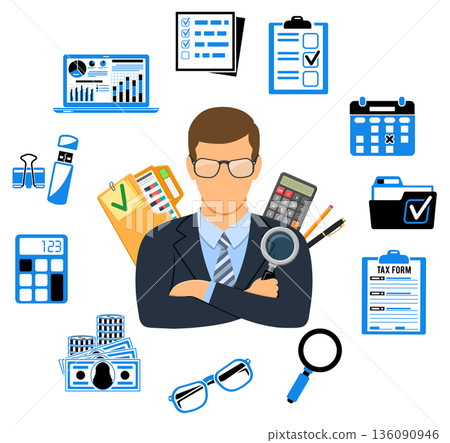 Auditing, Tax, Accounting Concept 136090946