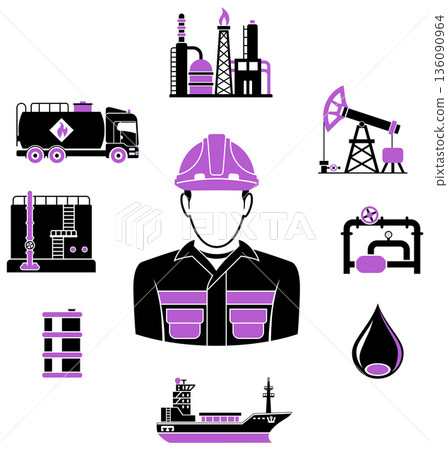 Oil Industry Infographics 136090964