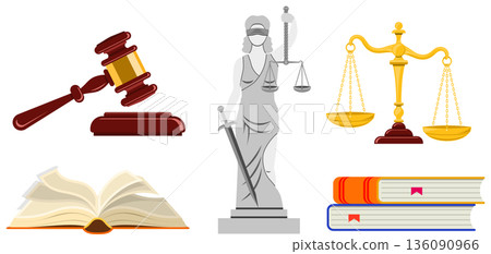 Law and Justice Concept 136090966