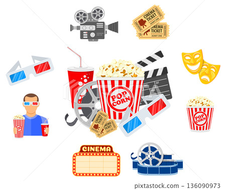 Cinema and Movie time concept 136090973