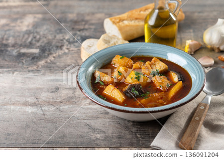 Cod with potatoes Cod with potatoes 136091204