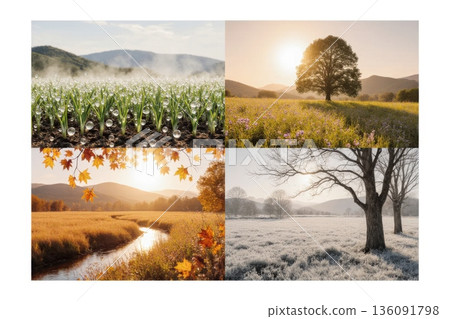 Crypto Market Cycle as Four Seasons in One Landscape 136091798