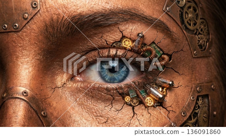 Neural Mirror: AI Portrait Exploring the Boundaries of Human Digital Consciousness 136091860