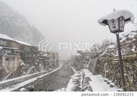郡上八幡雪景 136092231